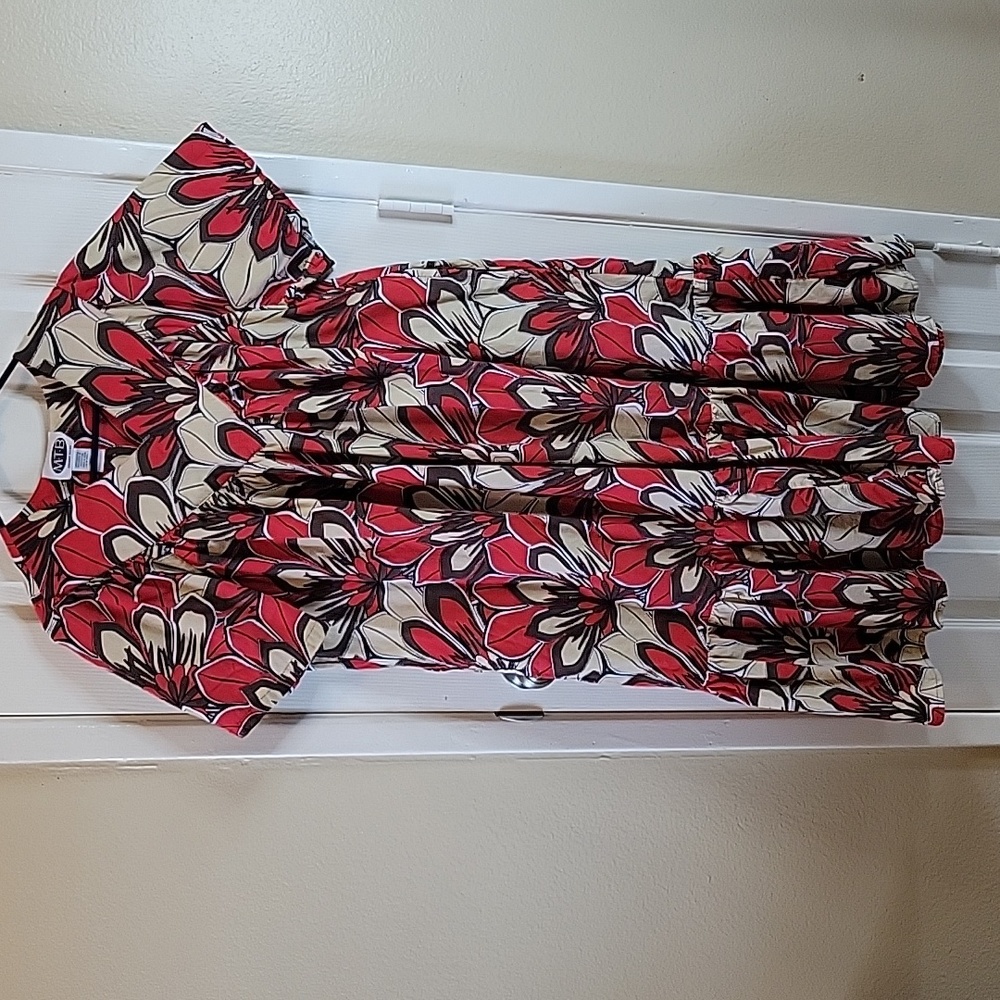 Red and Brown Muu Muu size Small